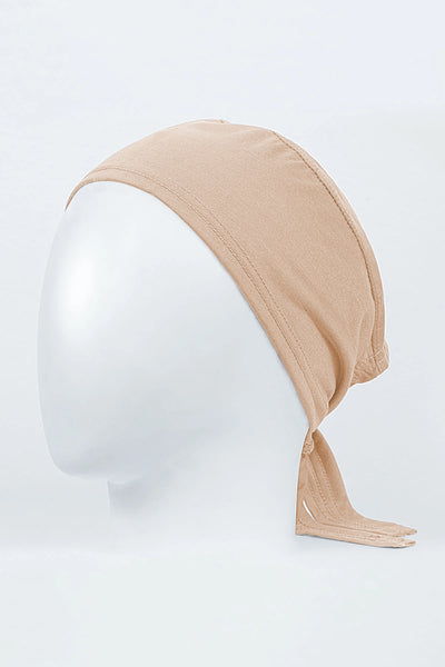 beige tie knot bonnet for women in pakistan