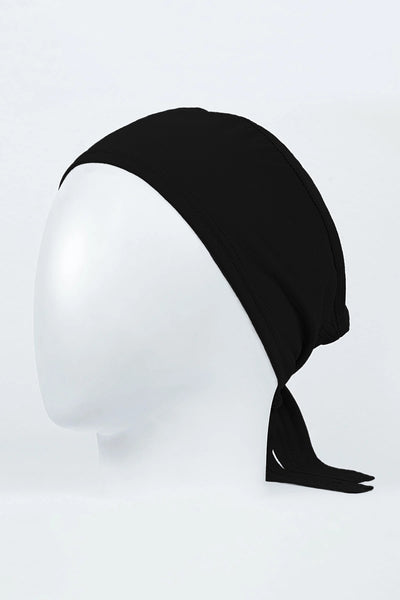 black tie knot bonnet for hijab