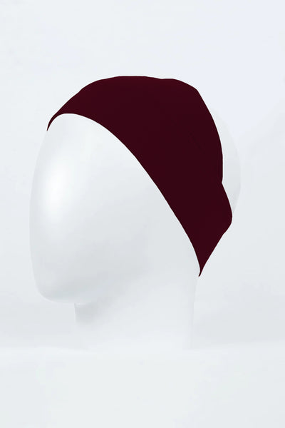 maroon hijab cap for women