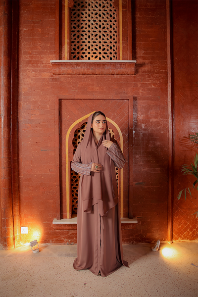 Mauve Radiance Abaya