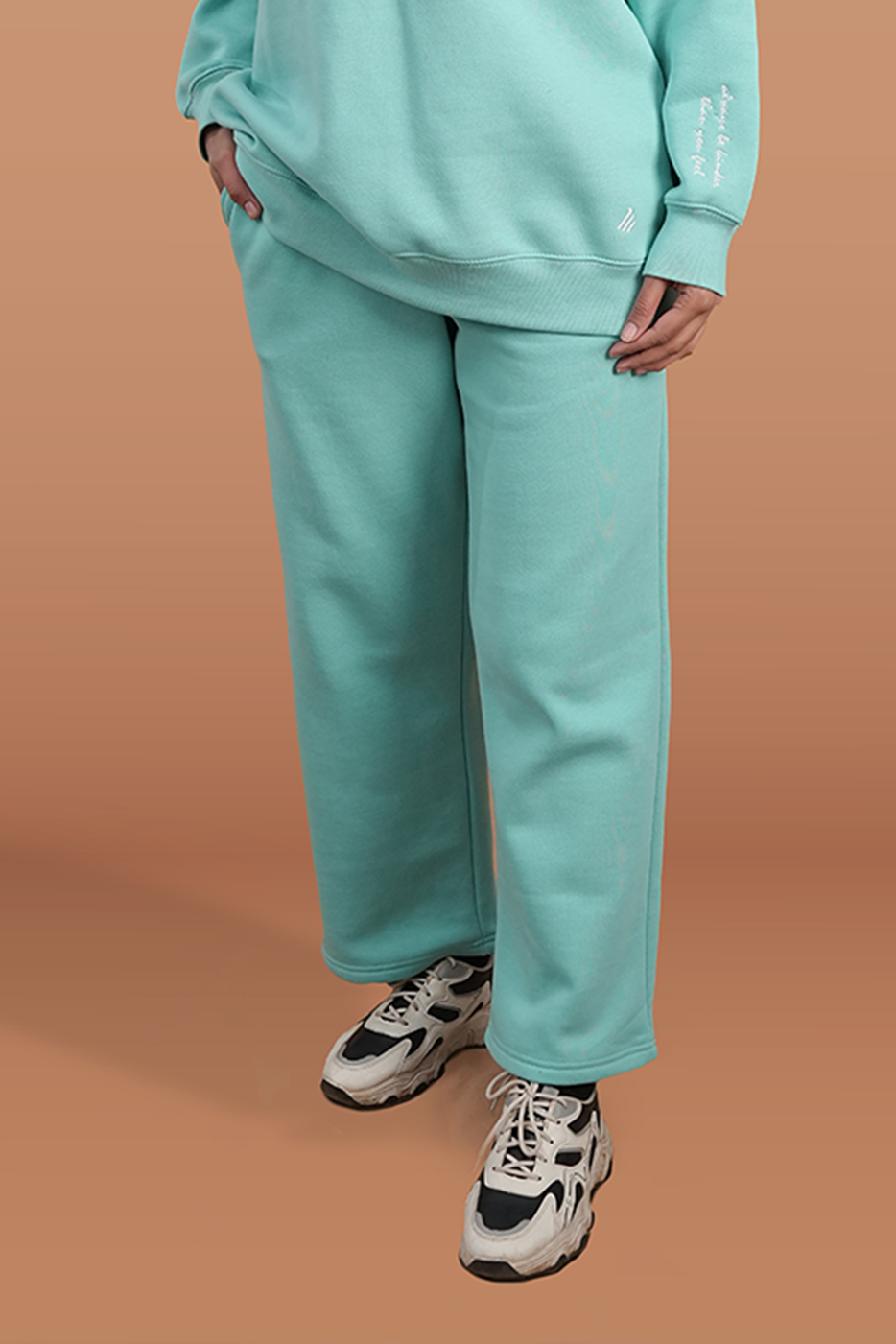 Women's Sea Green Casual Zipper