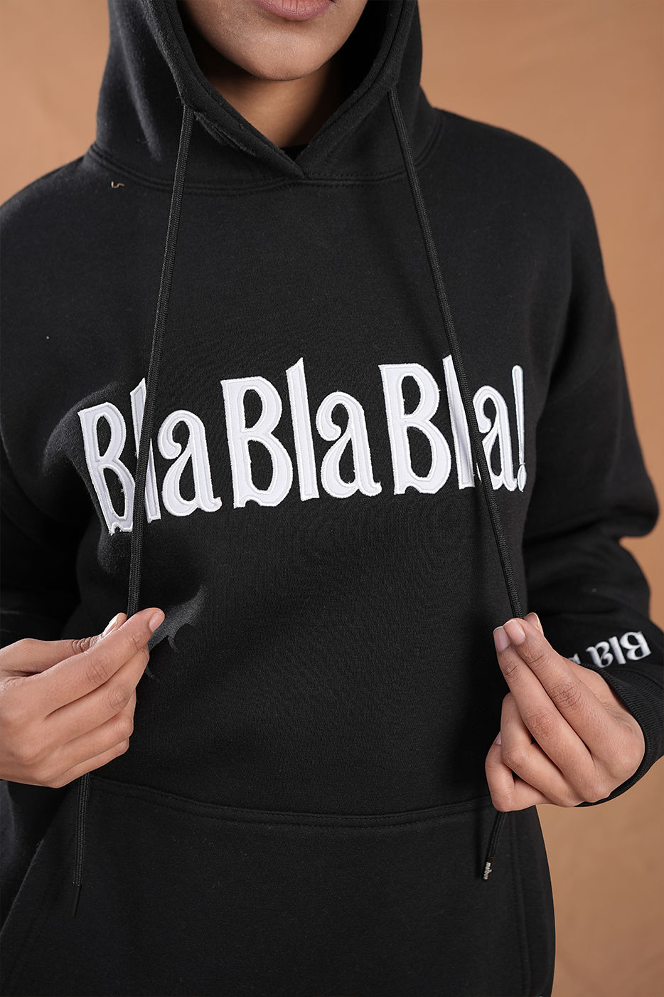 Women's Black Casual Hoodie