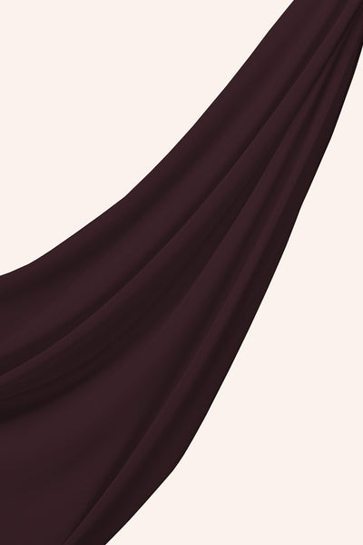 Luxe Chiffon Hijab - Plum