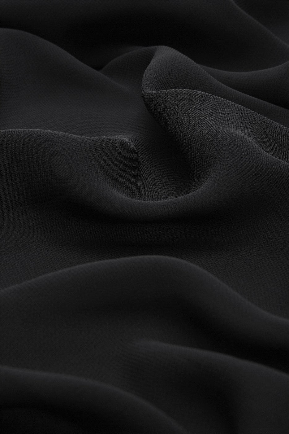 Luxe Chiffon Hijab - Black