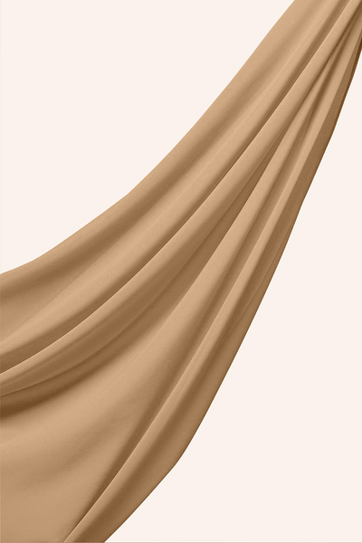 Luxe Chiffon Hijab - Sand