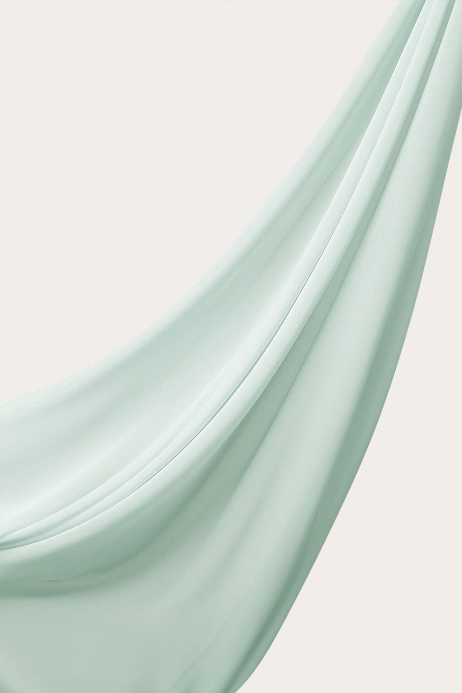 Luxe Chiffon Hijab - Misty Blue