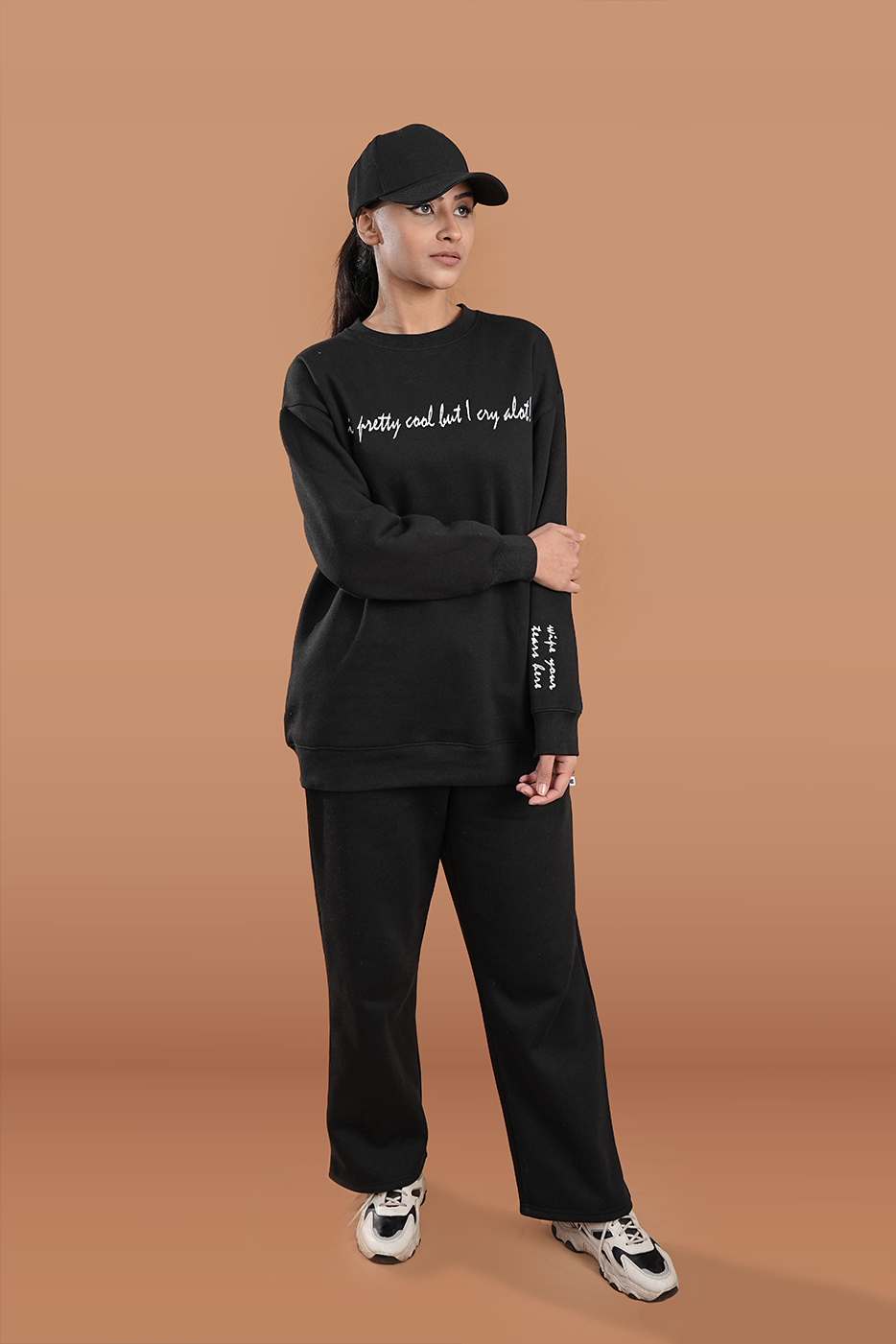 Women's Black Casual Wear Set