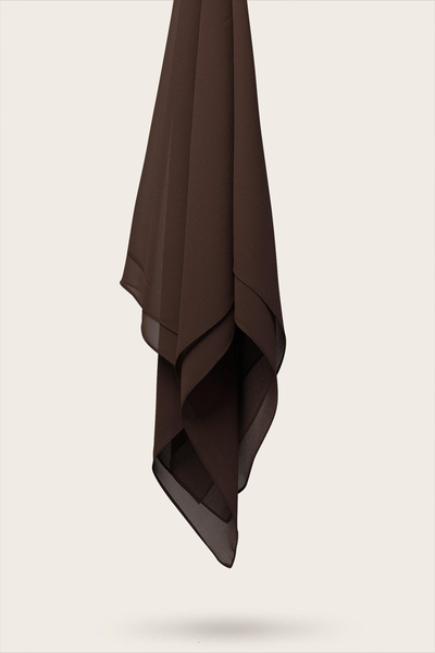 Luxe Chiffon Hijab - Cocoa