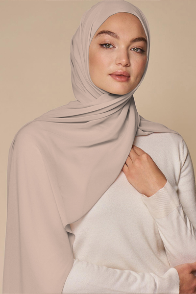 Luxe Chiffon Hijab - Pewter