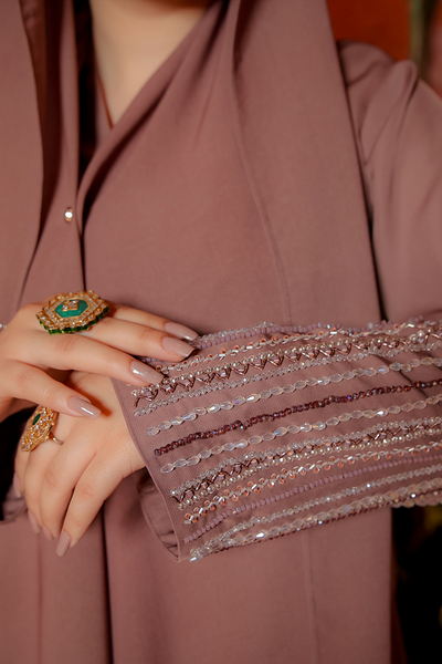 Mauve Radiance Abaya