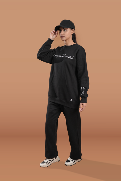 Women's Black Casual Wear Set