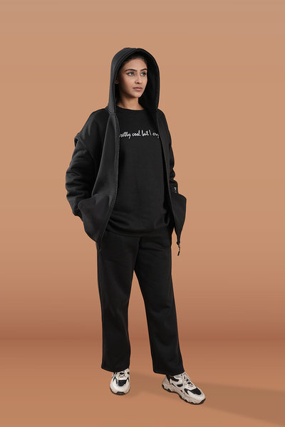 Women's Black Casual Wear Set