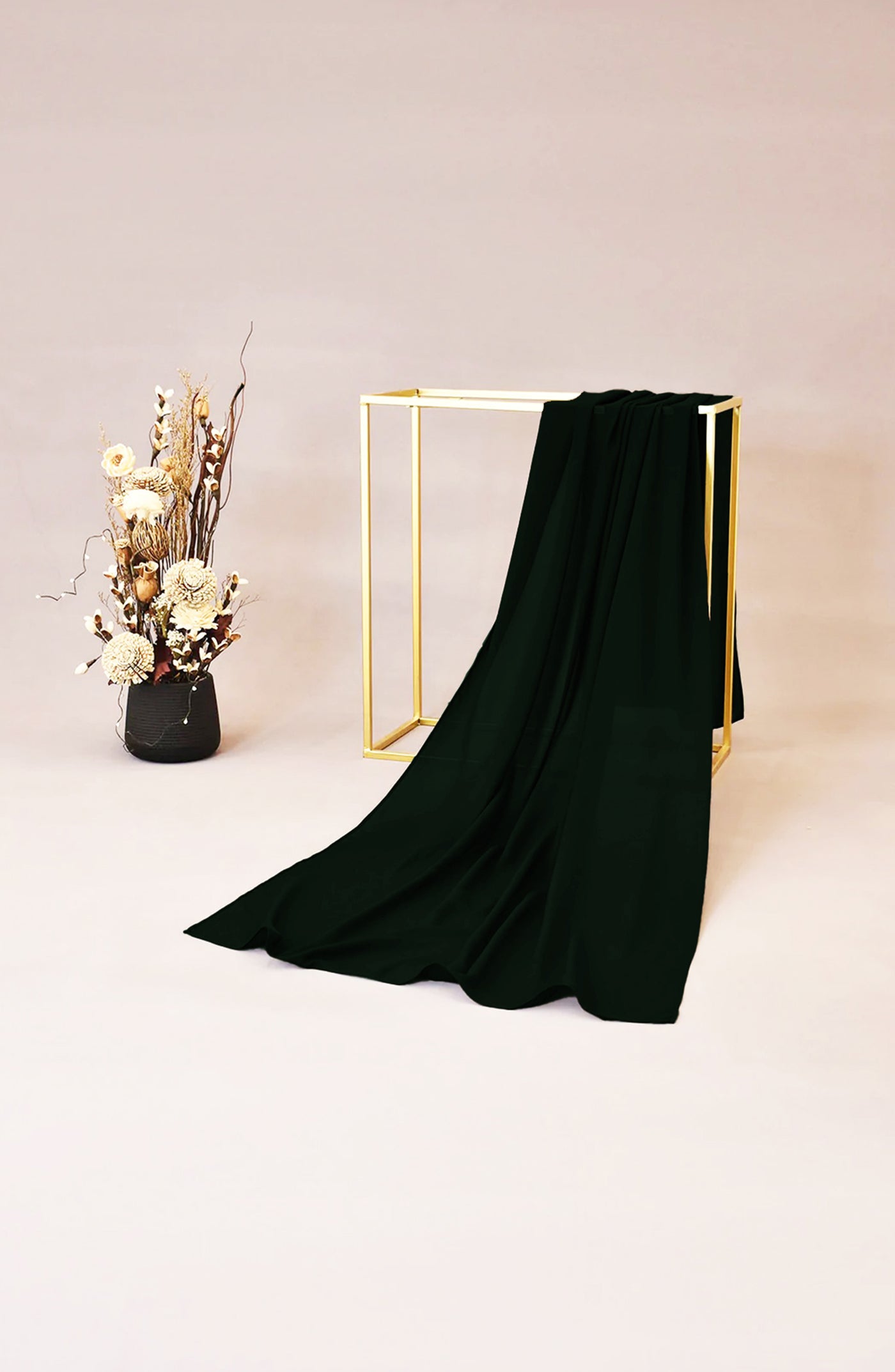 emerald green chiffon hijab in pakistan