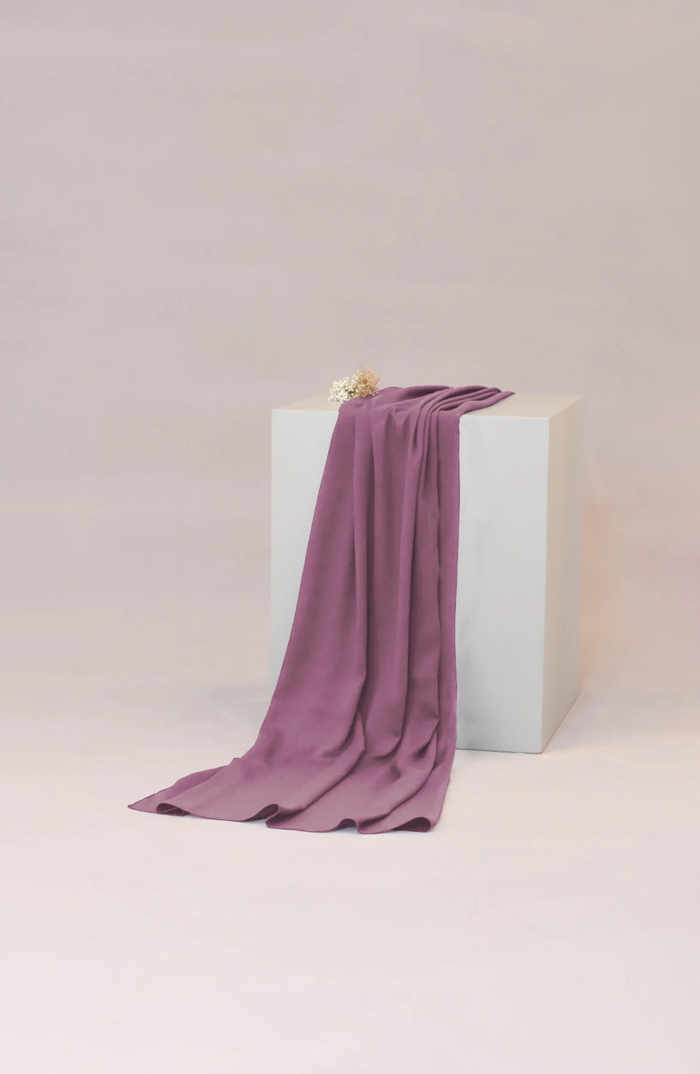 lavender wool chiffon hijab