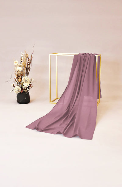 pale purple chiffon hijab for women by mallbus