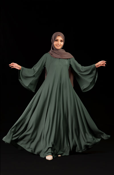 mint umbrella abaya by malbus