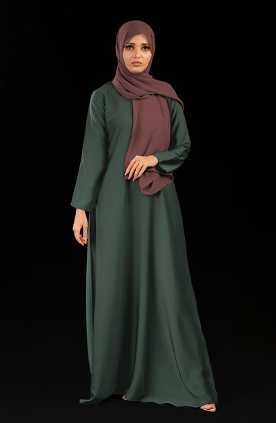 Front Closed Abaya in Mint Color