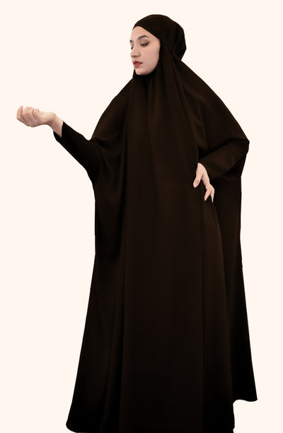 mocha color jilbab by malbus