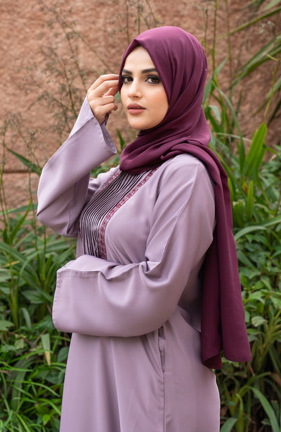 Rose Mauve abaya in pakistan