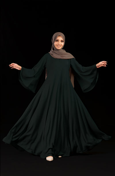 zinc umbrella abaya by Malbus