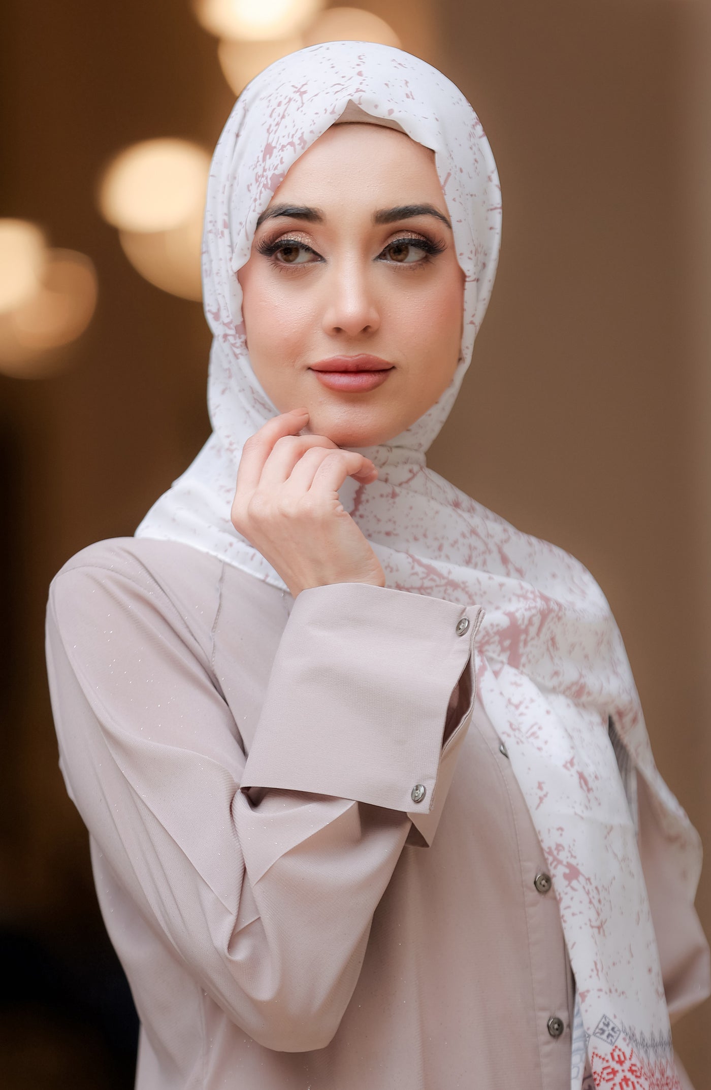 white palestine hijab for girls in pakistan