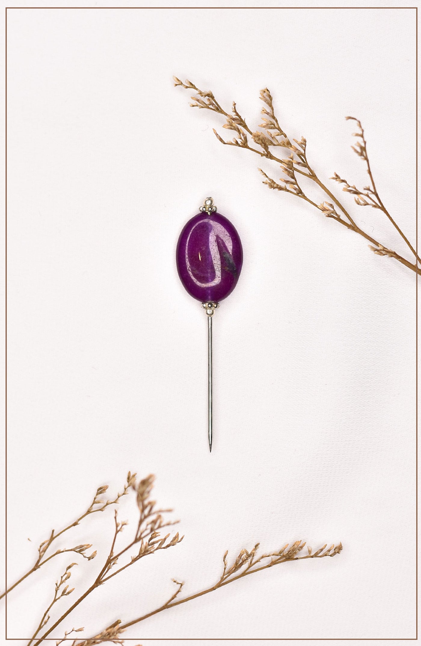 Lavender Crystal Hijab Pin