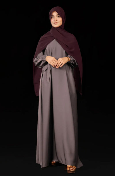 Casual Abaya in Light Mauve color
