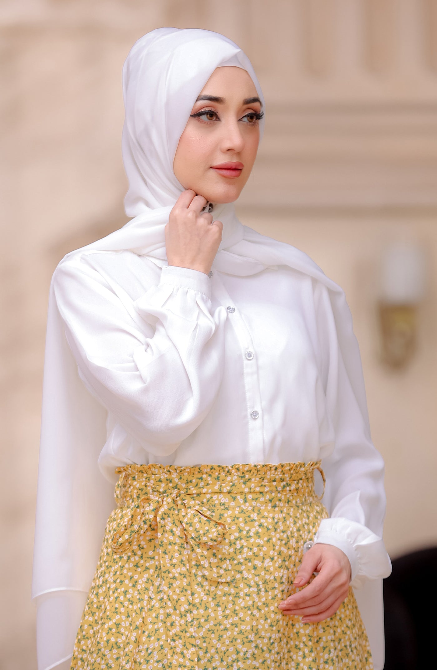 women skirt with hijab and top by malbus