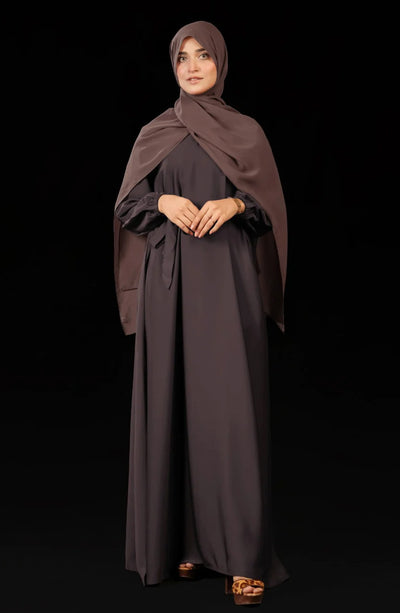 mauve casual abaya for women