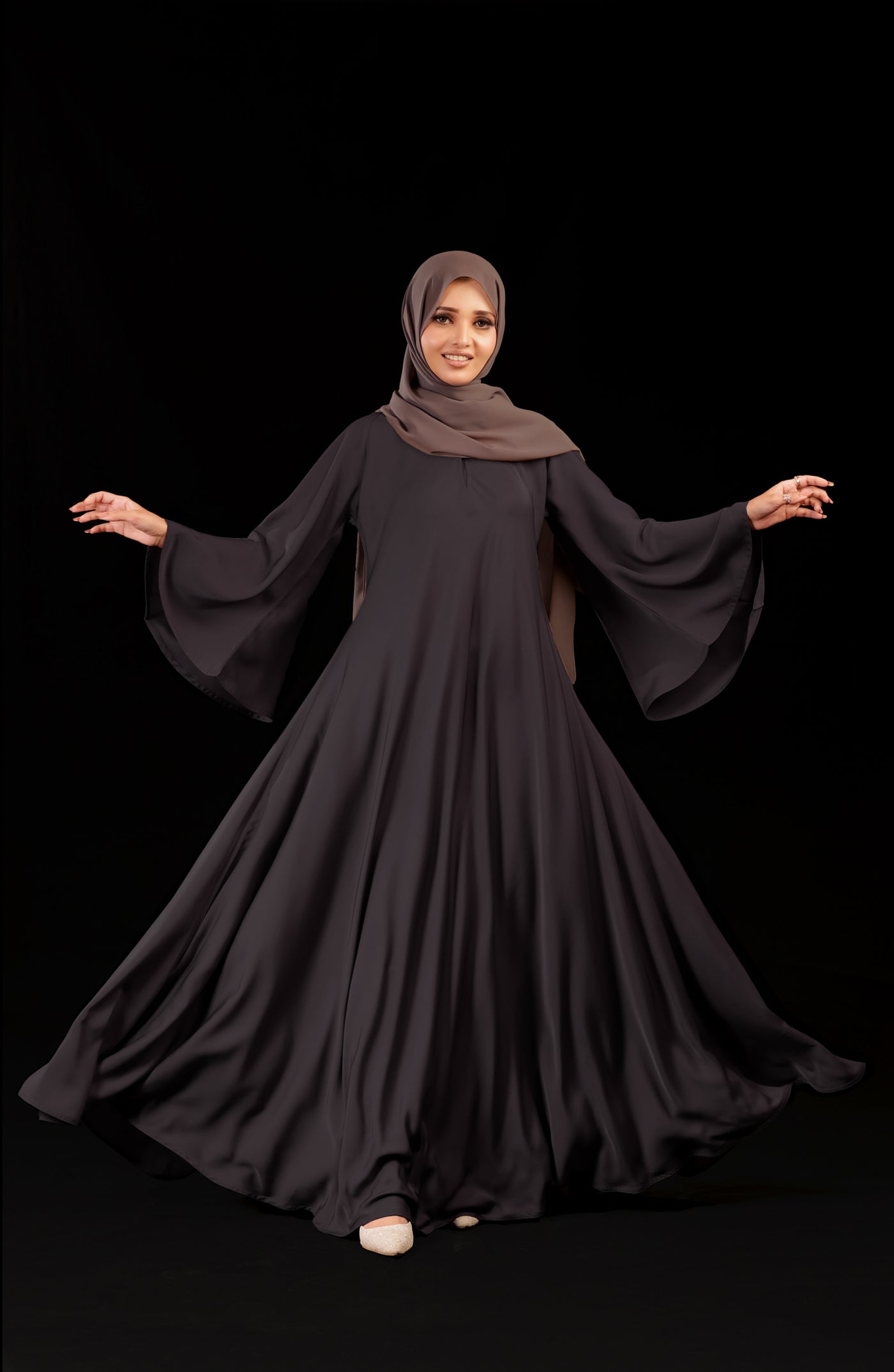 Mauve Umbrella Abaya