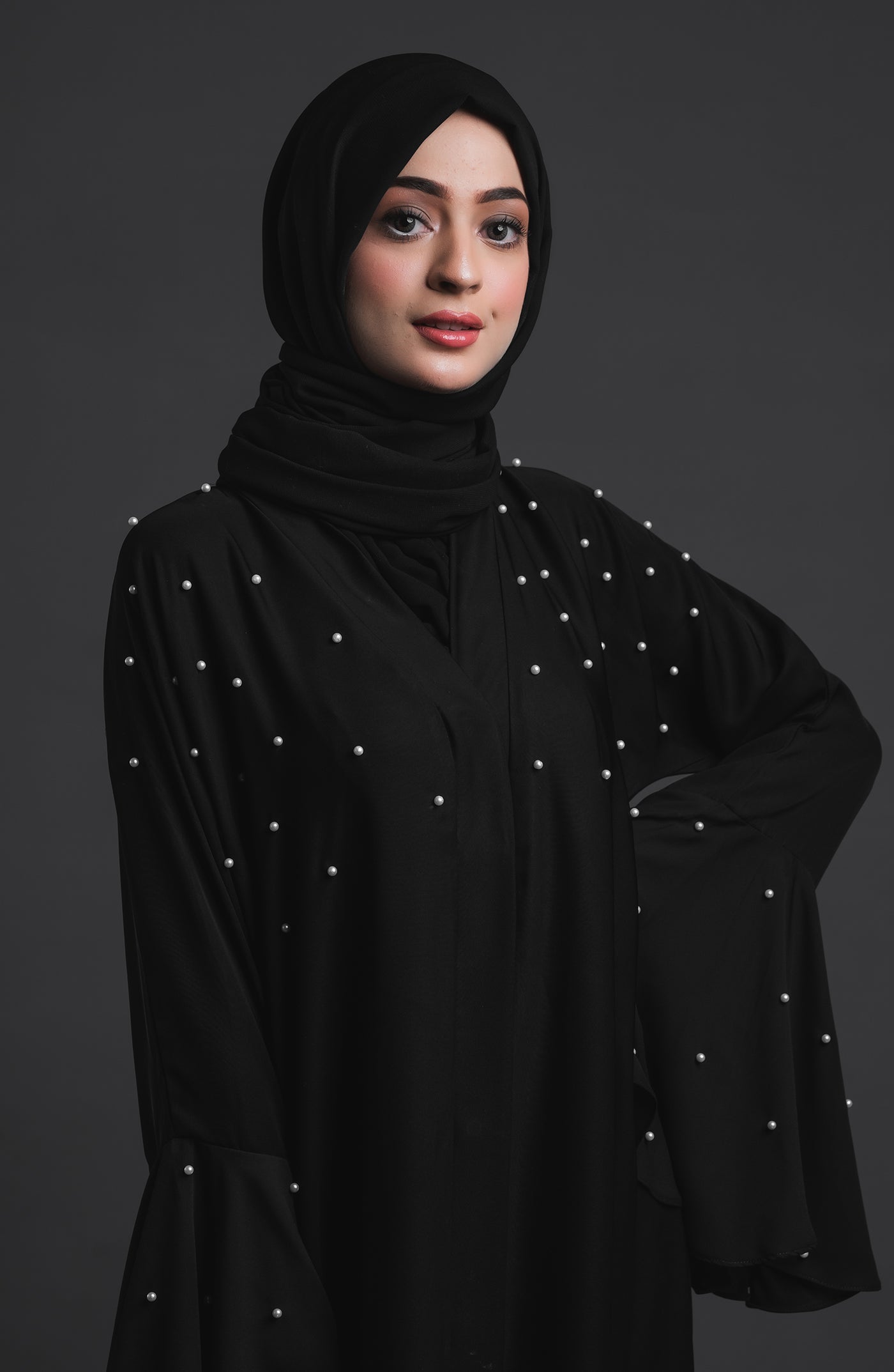 moonlight abaya in black colour