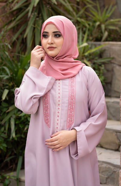 powder pink abaya in pakistan