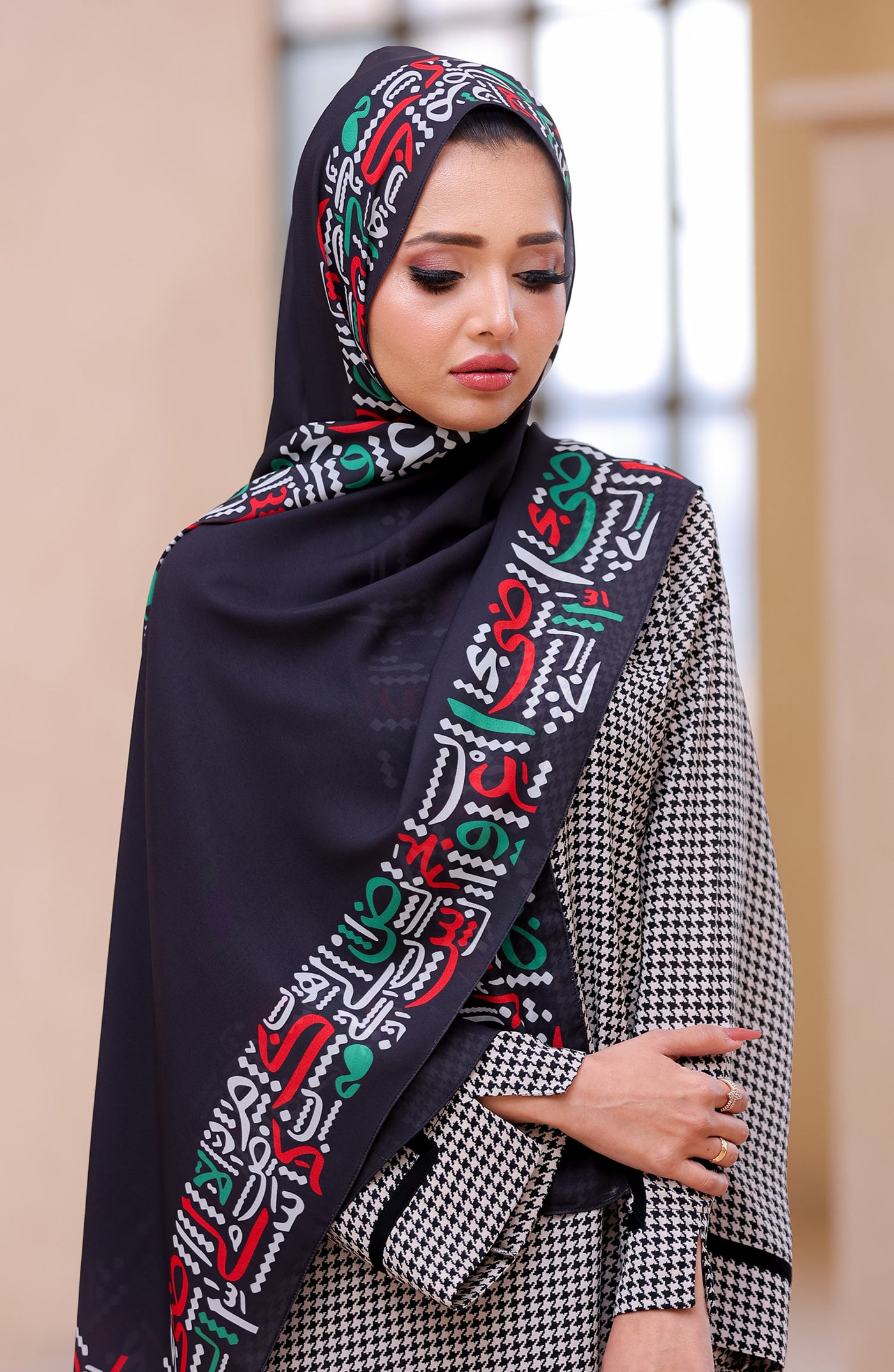 Sunbeam Black Palestinian hijab