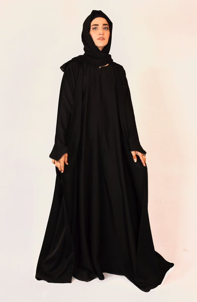 Deep Black Abaya | Top Abaya Brand in Pakistan | Malbus