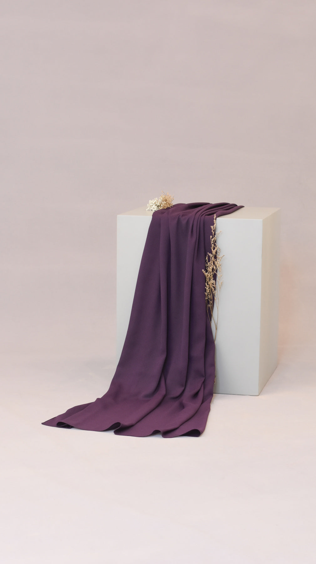purple chiffon hijab by malbus