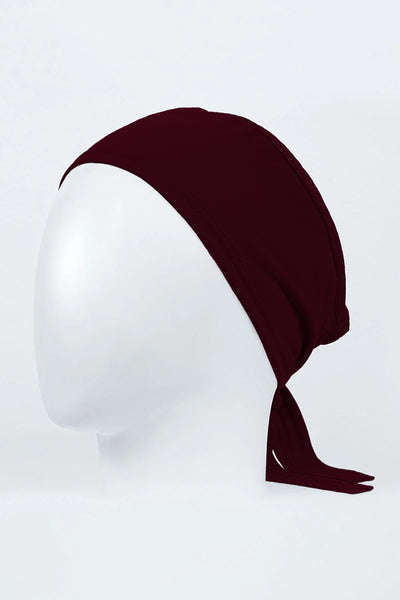 maroon hijab inner cap for women
